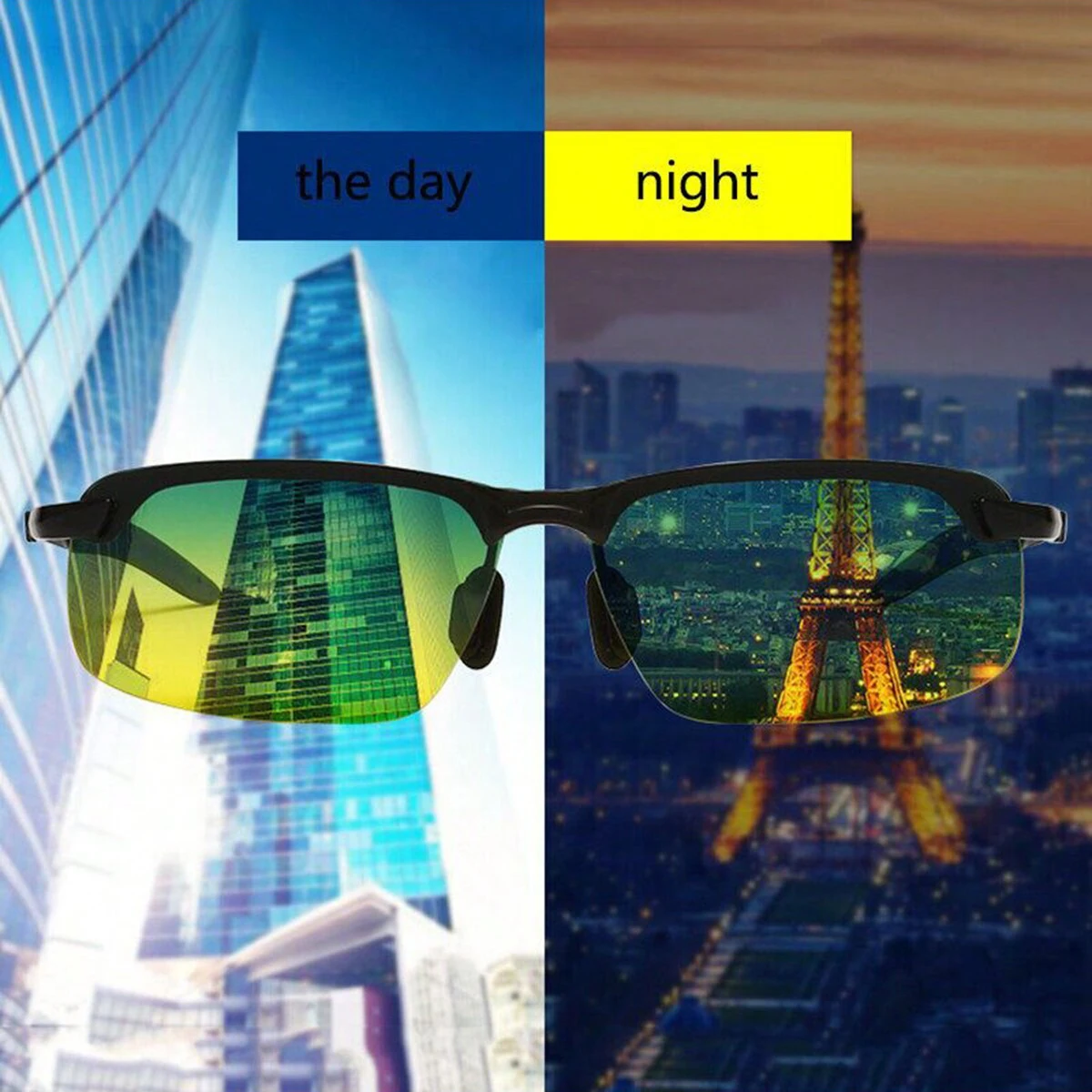 Men's Sunglasses Night Vision Goggles Men's Driving Night Driver Mirror Night Polarized Lens Daily Polarized Sun Driving Sunglas