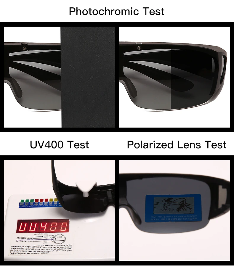 Cycling Photochromic Polarized Flip Up Sunglasses Men Outdoor UV400 Night Vision Driving Square Color Change Goggles