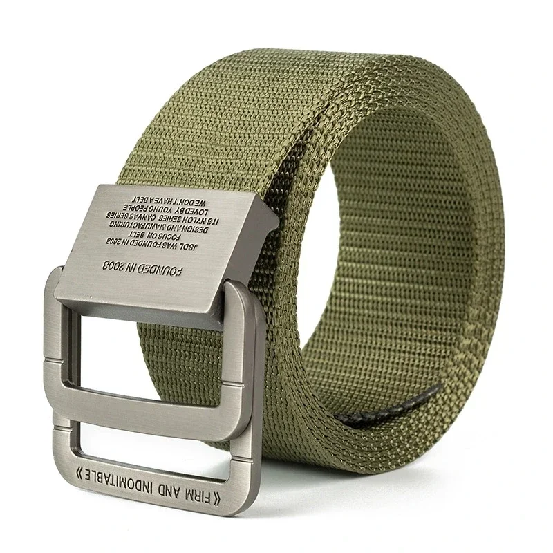 Quick-Release Automatic Belt - Unisex Military Grade Nylon Webbing, Heavy Duty Metal Buckle for Outdoor Sports & Casual Wear