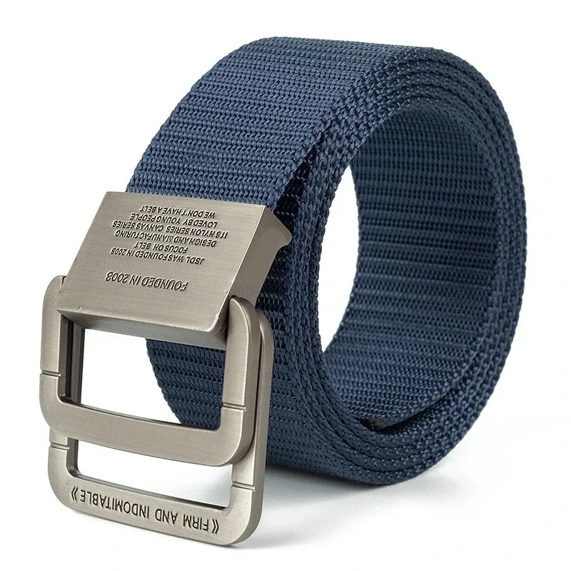 Quick-Release Automatic Belt - Unisex Military Grade Nylon Webbing, Heavy Duty Metal Buckle for Outdoor Sports & Casual Wear