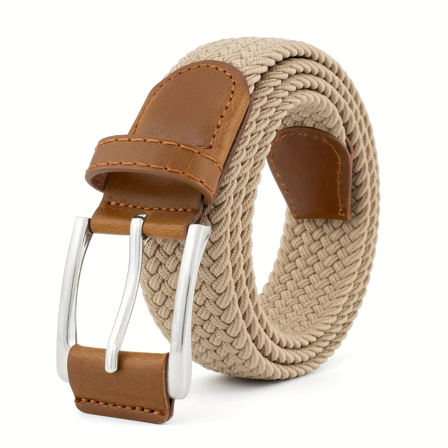 Casual Outdoor Nylon Canvas Belt - Vintage Braided Design with Zinc Alloy Buckle, Breathable Adjustable Waistband for Men Women