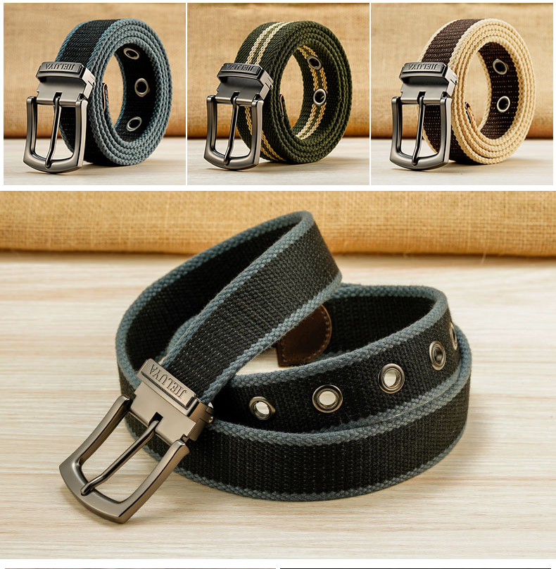Plus Size 130 140 150 160 cm Canvas Military Tactical Belt Man Alloy Pin Buckle Stripe Jeans Belts High Quality Outdoor Belts