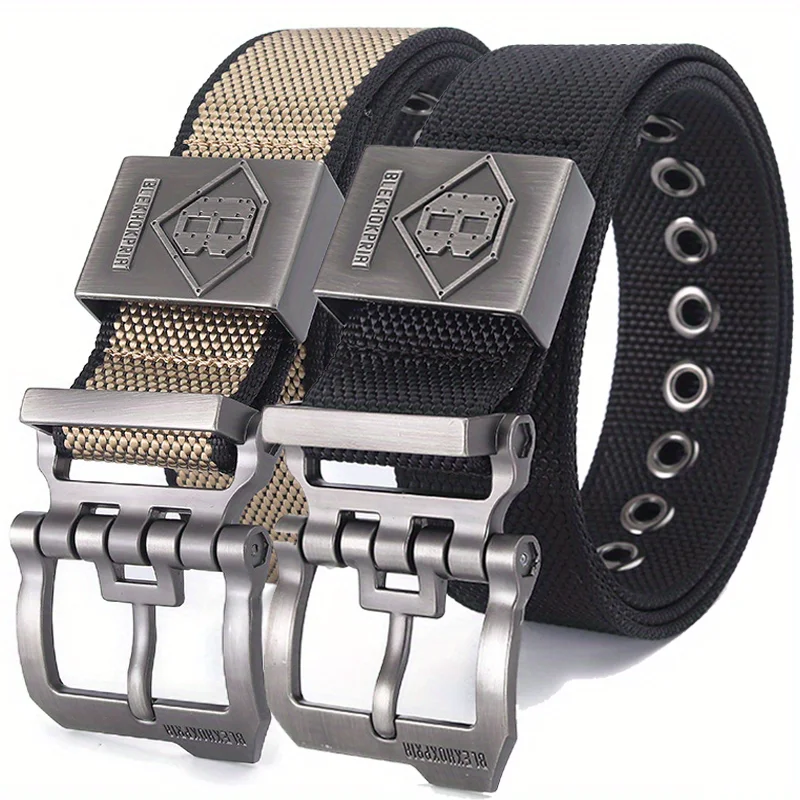 Outdoor High Quality Alloy Pin Buckle Men Belt Nylon Army Belt Men's Training Hunting Military Canvas Belt for Jeans Denim Cargo