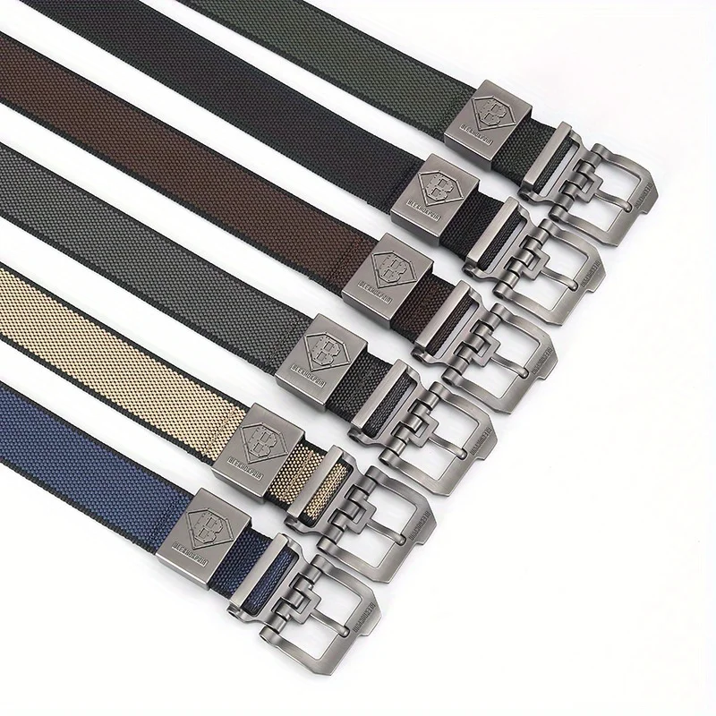 Outdoor High Quality Alloy Pin Buckle Men Belt Nylon Army Belt Men's Training Hunting Military Canvas Belt for Jeans Denim Cargo