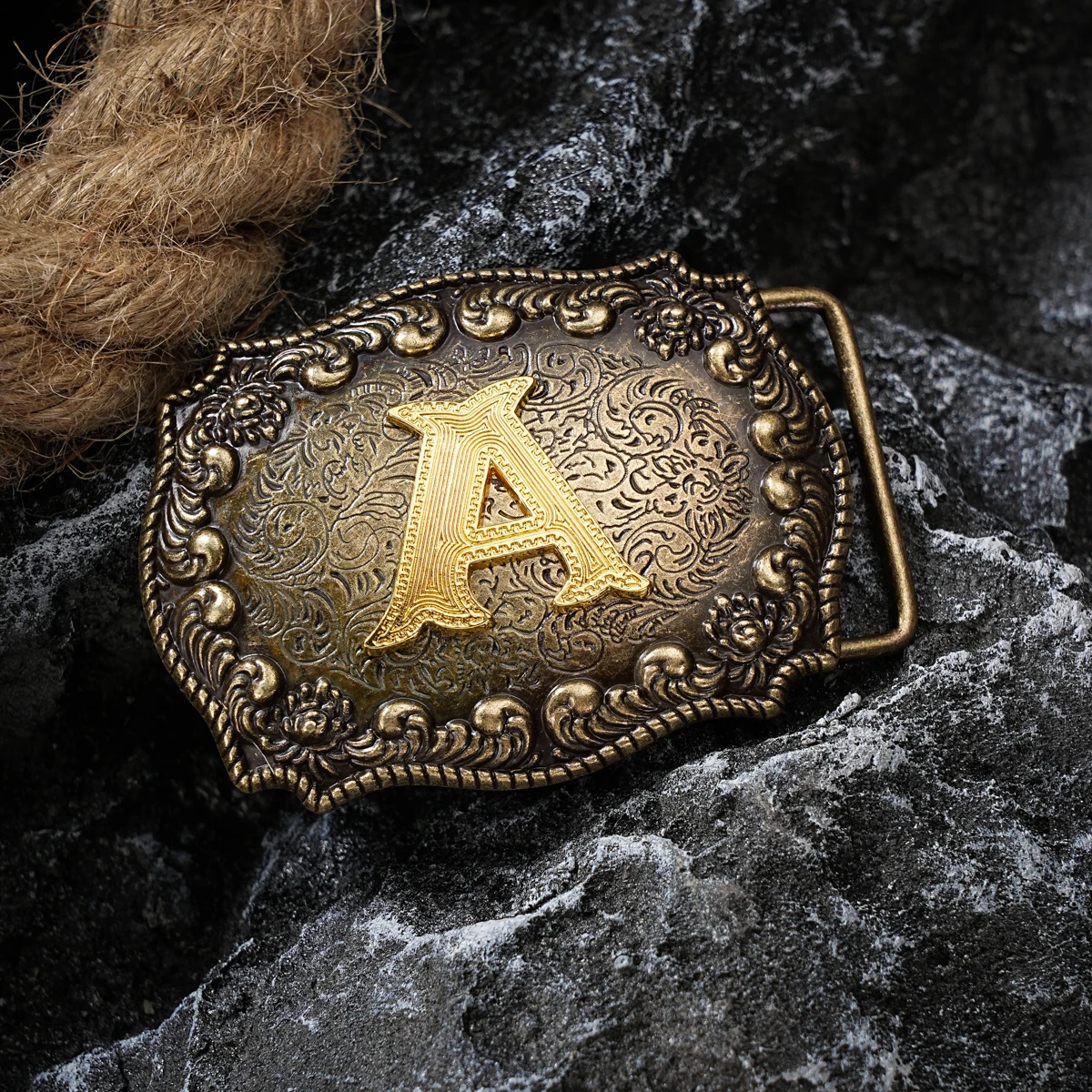 Western style letter motherboard buckle belt buckle head belt buckle head one