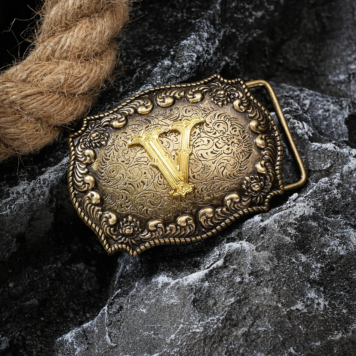 Western style letter motherboard buckle belt buckle head belt buckle head one