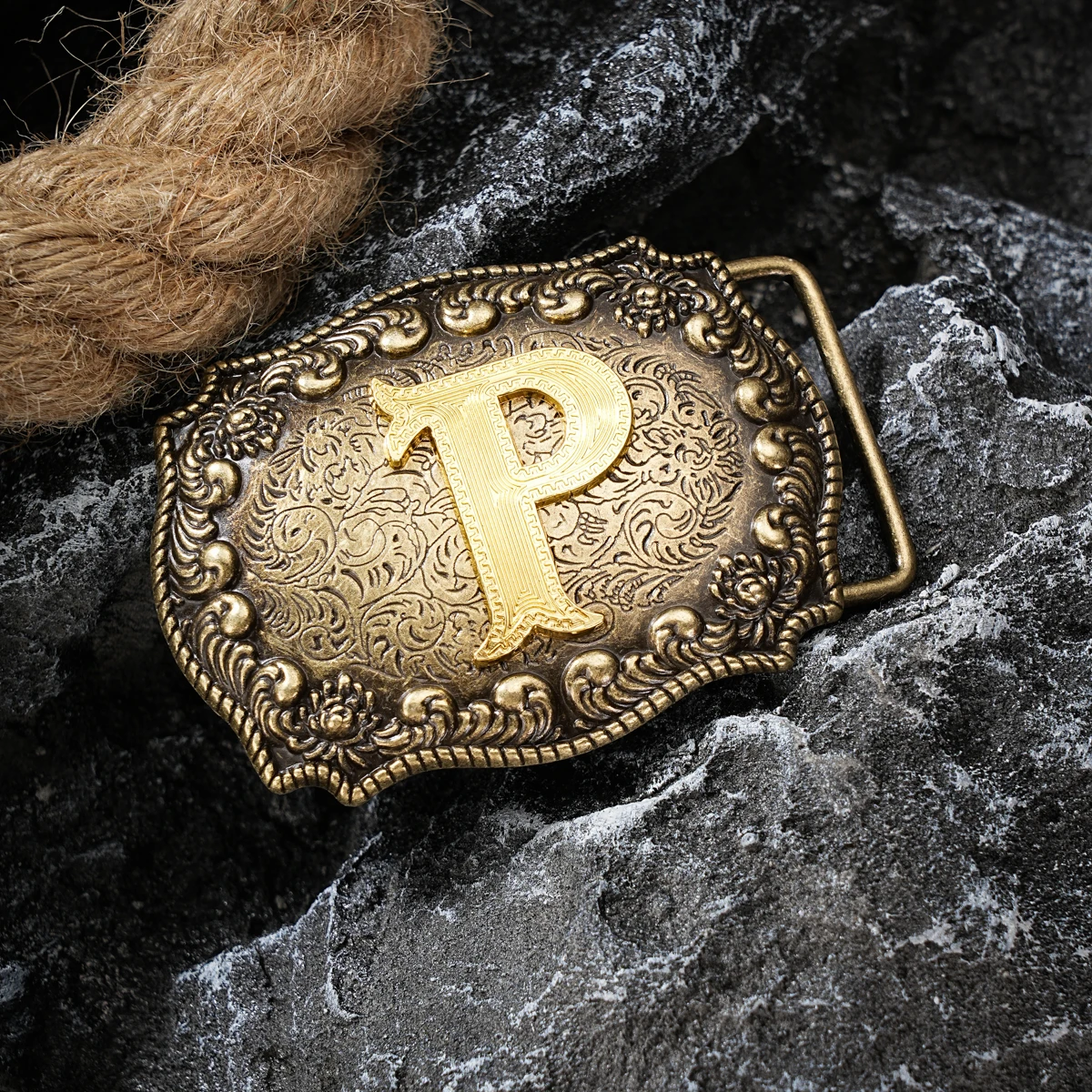 Western style letter motherboard buckle belt buckle head belt buckle head one