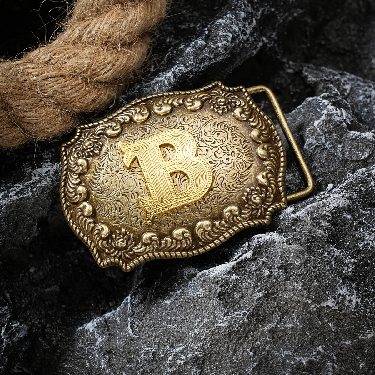 Western style letter motherboard buckle belt buckle head belt buckle head one