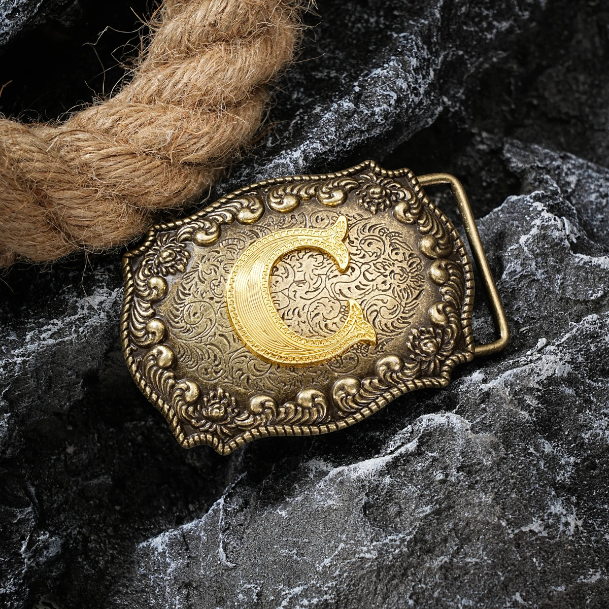 Western style letter motherboard buckle belt buckle head belt buckle head one