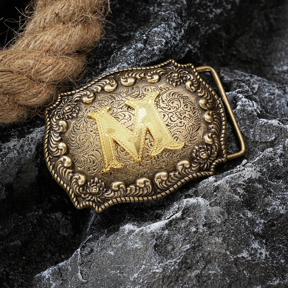 Western style letter motherboard buckle belt buckle head belt buckle head one