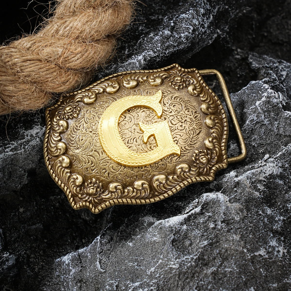 Western style letter motherboard buckle belt buckle head belt buckle head one