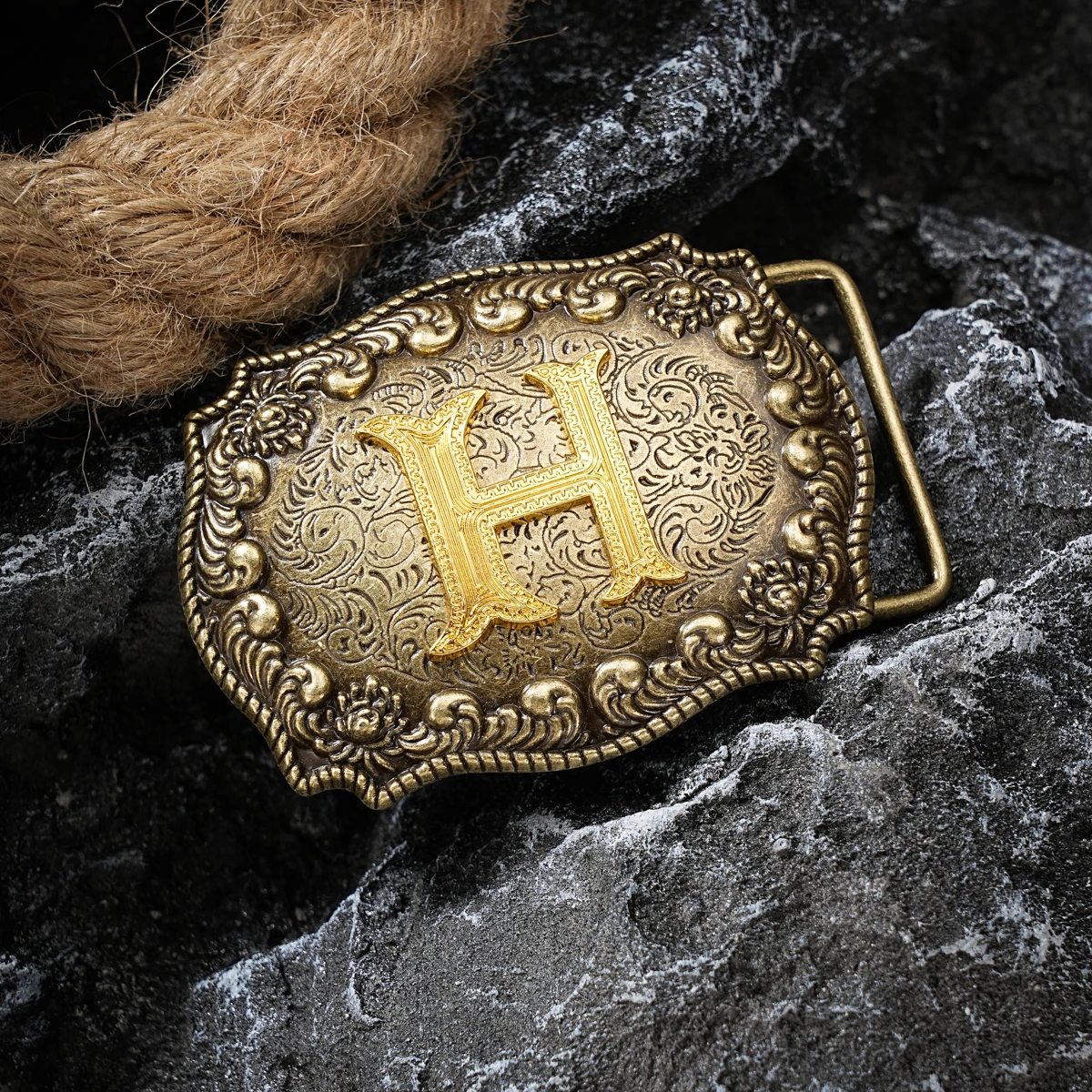 Western style letter motherboard buckle belt buckle head belt buckle head one