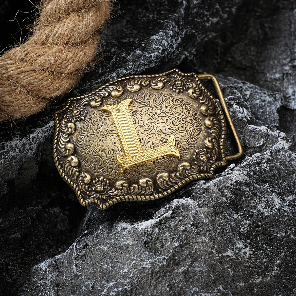 Western style letter motherboard buckle belt buckle head belt buckle head one