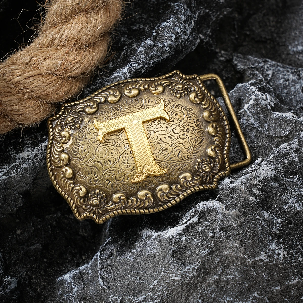 Western style letter motherboard buckle belt buckle head belt buckle head one