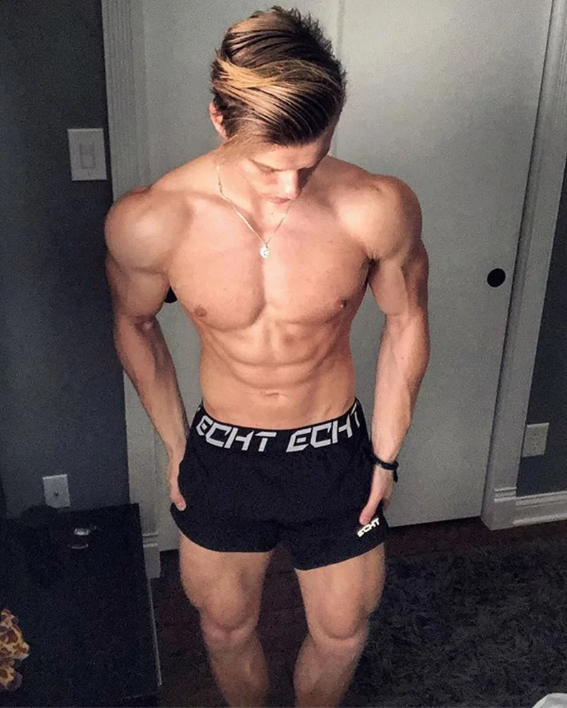 New Men Fitness Bodybuilding Shorts Man Summer Gyms Workout Male Breathable  Quick Dry Sportswear Jogger Beach Short Pants