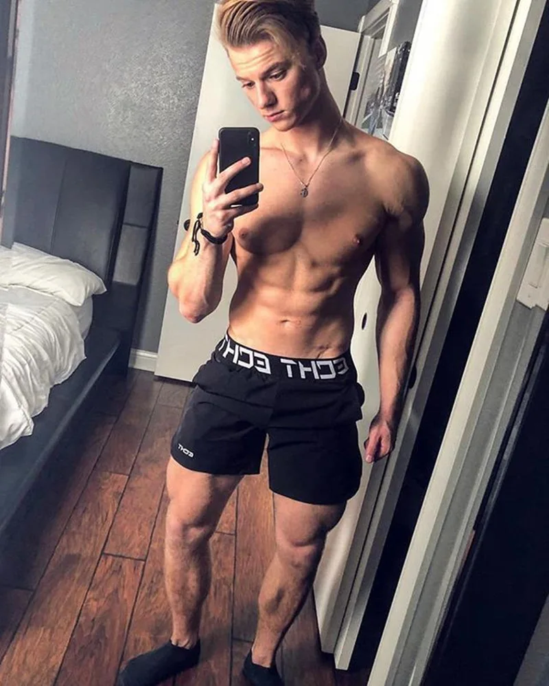 New Men Fitness Bodybuilding Shorts Man Summer Gyms Workout Male Breathable  Quick Dry Sportswear Jogger Beach Short Pants