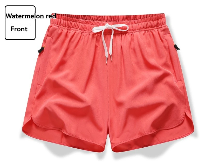 New Men's Sports Casual 3/4 Shorts With Ice Silk Lightweight Sweat-absorbing Outdoor Quick Drying Running Fitness Loose Pants