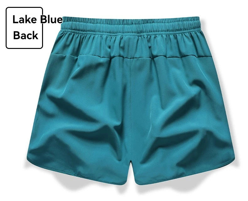 New Men's Sports Casual 3/4 Shorts With Ice Silk Lightweight Sweat-absorbing Outdoor Quick Drying Running Fitness Loose Pants