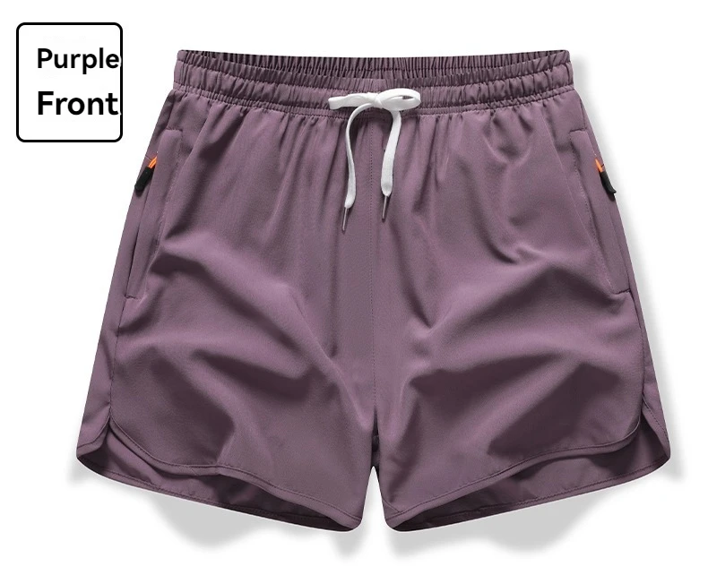 New Men's Sports Casual 3/4 Shorts With Ice Silk Lightweight Sweat-absorbing Outdoor Quick Drying Running Fitness Loose Pants