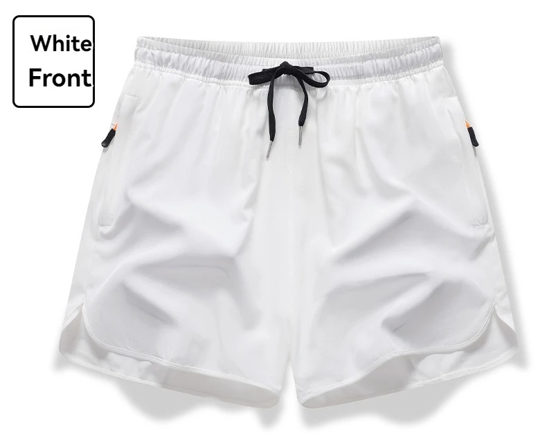 New Men's Sports Casual 3/4 Shorts With Ice Silk Lightweight Sweat-absorbing Outdoor Quick Drying Running Fitness Loose Pants