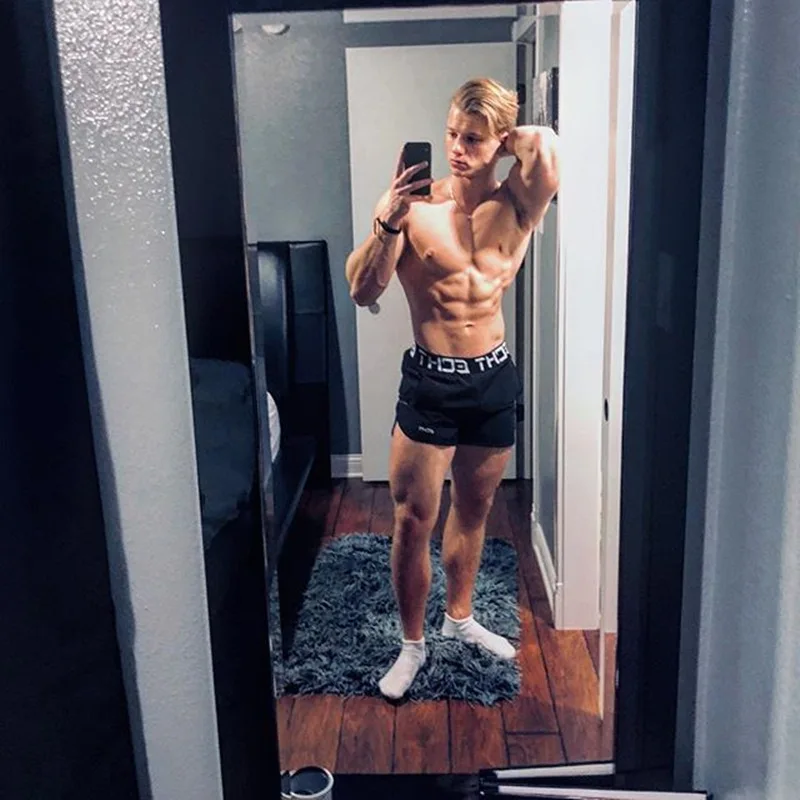 New Men Fitness Bodybuilding Shorts Man Summer Gyms Workout Male Breathable  Quick Dry Sportswear Jogger Beach Short Pants