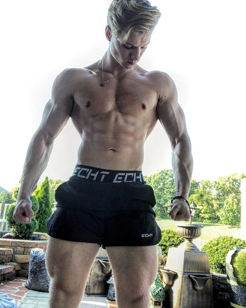 New Men Fitness Bodybuilding Shorts Man Summer Gyms Workout Male Breathable  Quick Dry Sportswear Jogger Beach Short Pants