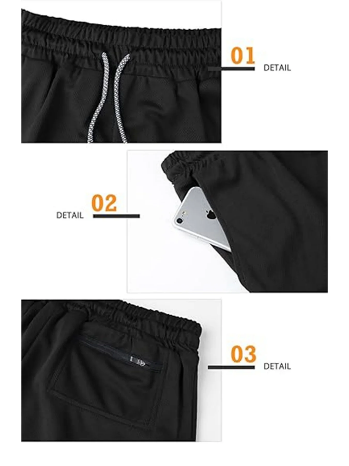 New WWE American Logo Printing 2-in-1 Men's Running Shorts Pants Fitness Performance Shorts with Phone Pocket Towel Ring Sports