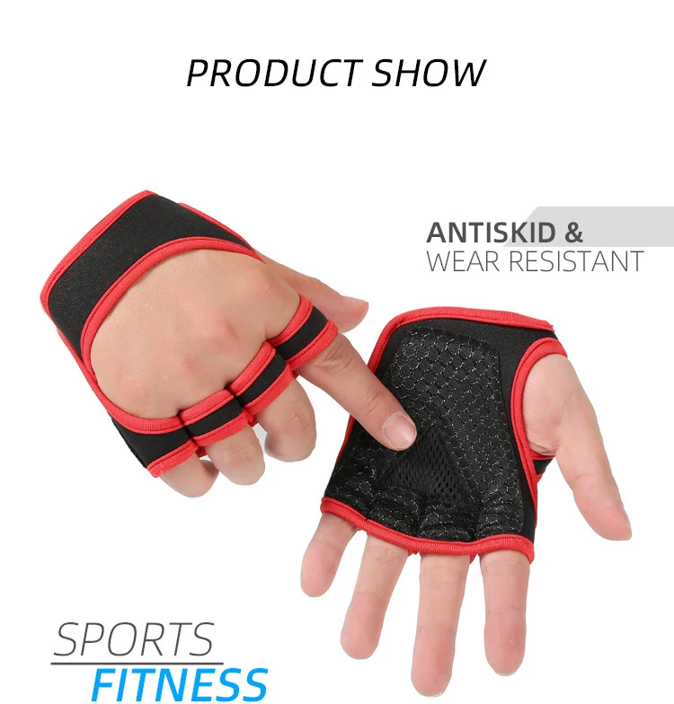 Gym Gloves for Men Women Fitness Weight Lifting Wristband Gloves Body Building Training Sports Exercise Cycling Glove Shockproof