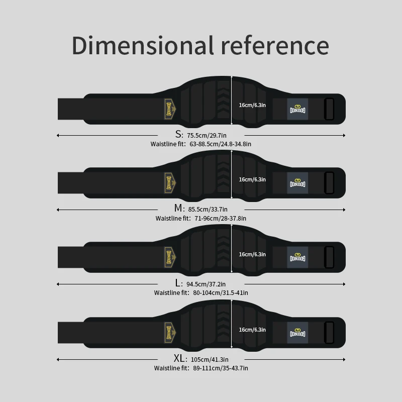 GOUNOD Weight Lifting Belt Back Support Workout Belt  Gym Squats Deadlifts Powerlifting Cross Training For Men Women