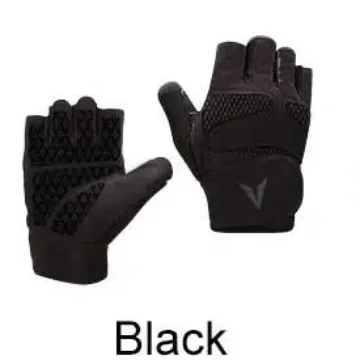One Pair Gym Gloves with Wrist Wrap Support Half Finger Non Slip Training Gym Workout Gloves for Dumbbells