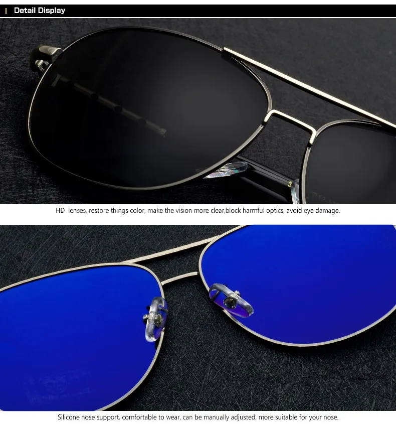 High Quality Sunglasses Men Polarized UV400 Driving Sun Glasses Mens Vintage Anti-glare Sunglass 2024 okulary oculos With Box