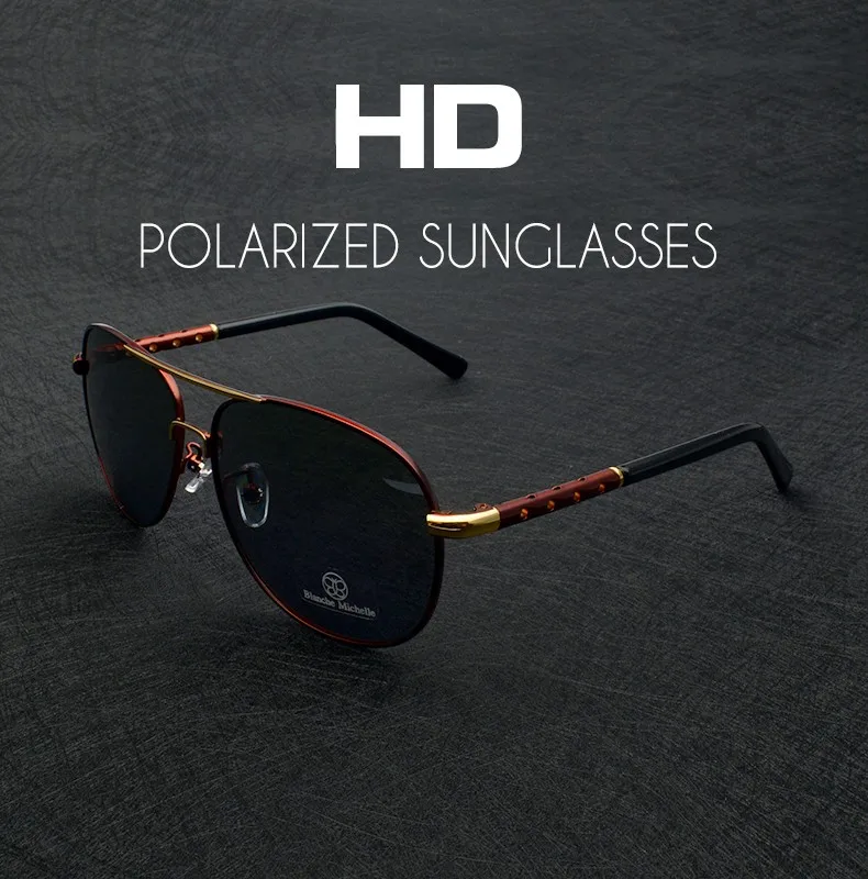 High Quality Sunglasses Men Polarized UV400 Driving Sun Glasses Mens Vintage Anti-glare Sunglass 2024 okulary oculos With Box