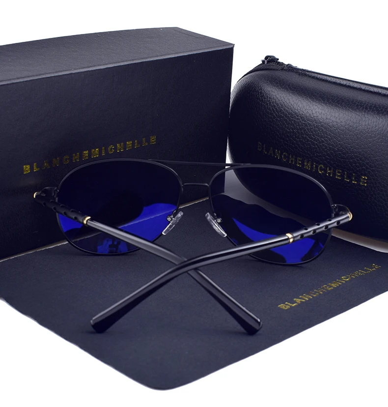 High Quality Sunglasses Men Polarized UV400 Driving Sun Glasses Mens Vintage Anti-glare Sunglass 2024 okulary oculos With Box