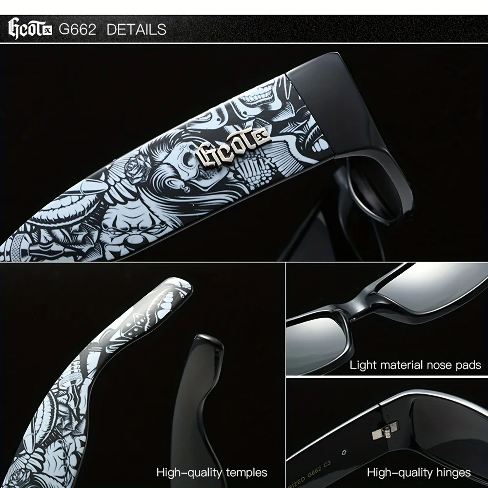 GCOTX Full Rim Polarized Fashion Sunglasses For Men And Women 9 Colors Model 662