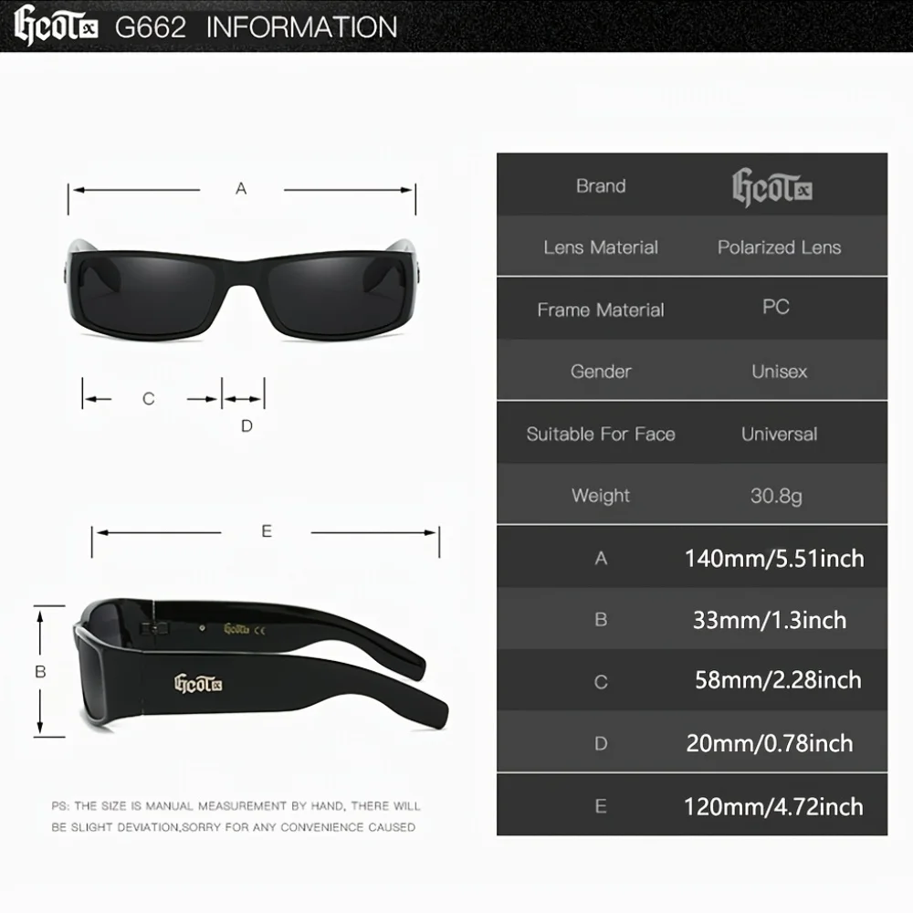 GCOTX Full Rim Polarized Fashion Sunglasses For Men And Women 9 Colors Model 662