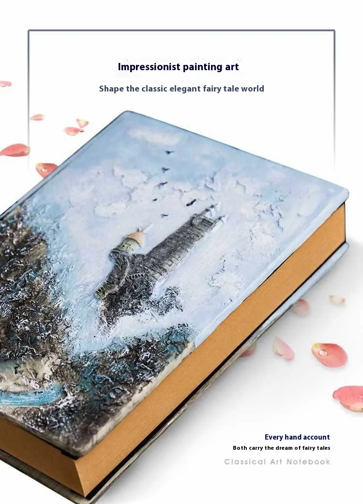 New A5 Manual Account Book Cthulhu Relief Magic Notebook, Three-Dimensional Hand Account Retro Diary, Loose Leaf Gift