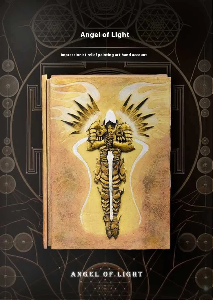 New A5 Manual Account Book Cthulhu Relief Magic Notebook, Three-Dimensional Hand Account Retro Diary, Loose Leaf Gift