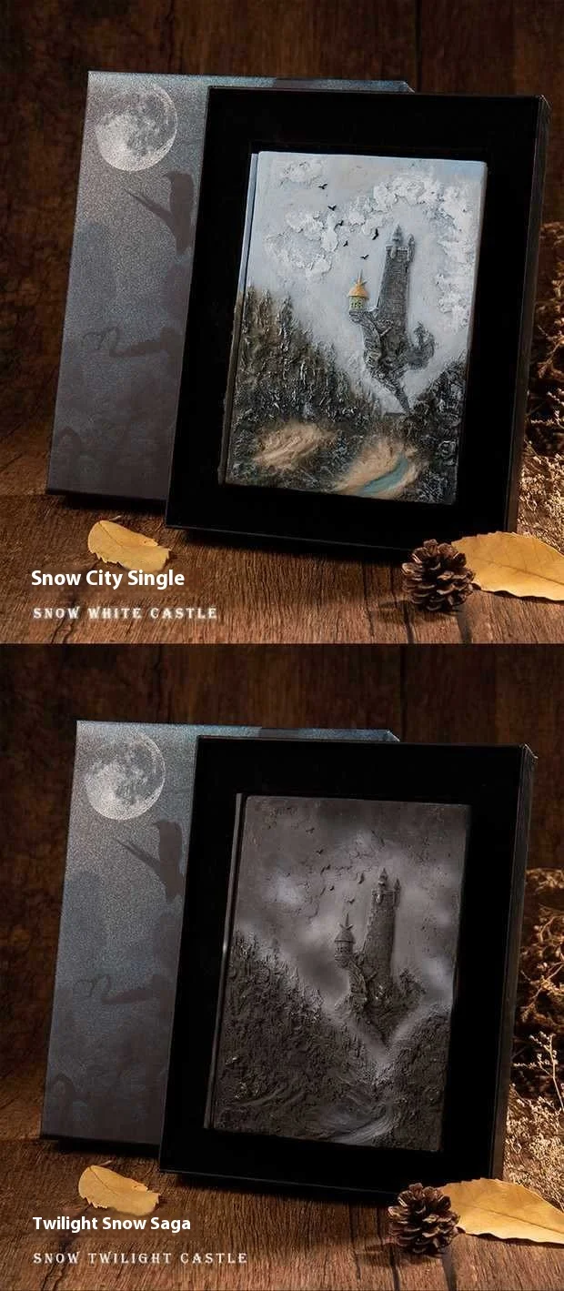 New A5 Manual Account Book Cthulhu Relief Magic Notebook, Three-Dimensional Hand Account Retro Diary, Loose Leaf Gift