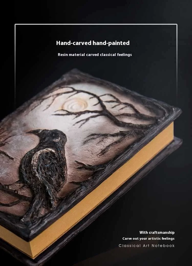 New A5 Manual Account Book Cthulhu Relief Magic Notebook, Three-Dimensional Hand Account Retro Diary, Loose Leaf Gift