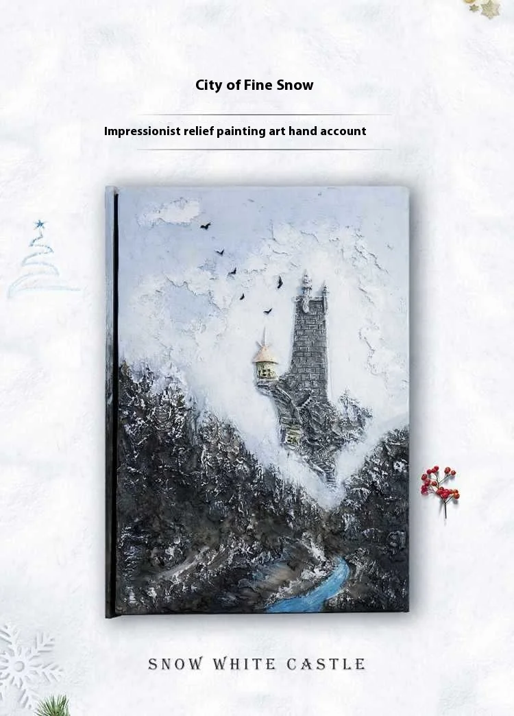 New A5 Manual Account Book Cthulhu Relief Magic Notebook, Three-Dimensional Hand Account Retro Diary, Loose Leaf Gift