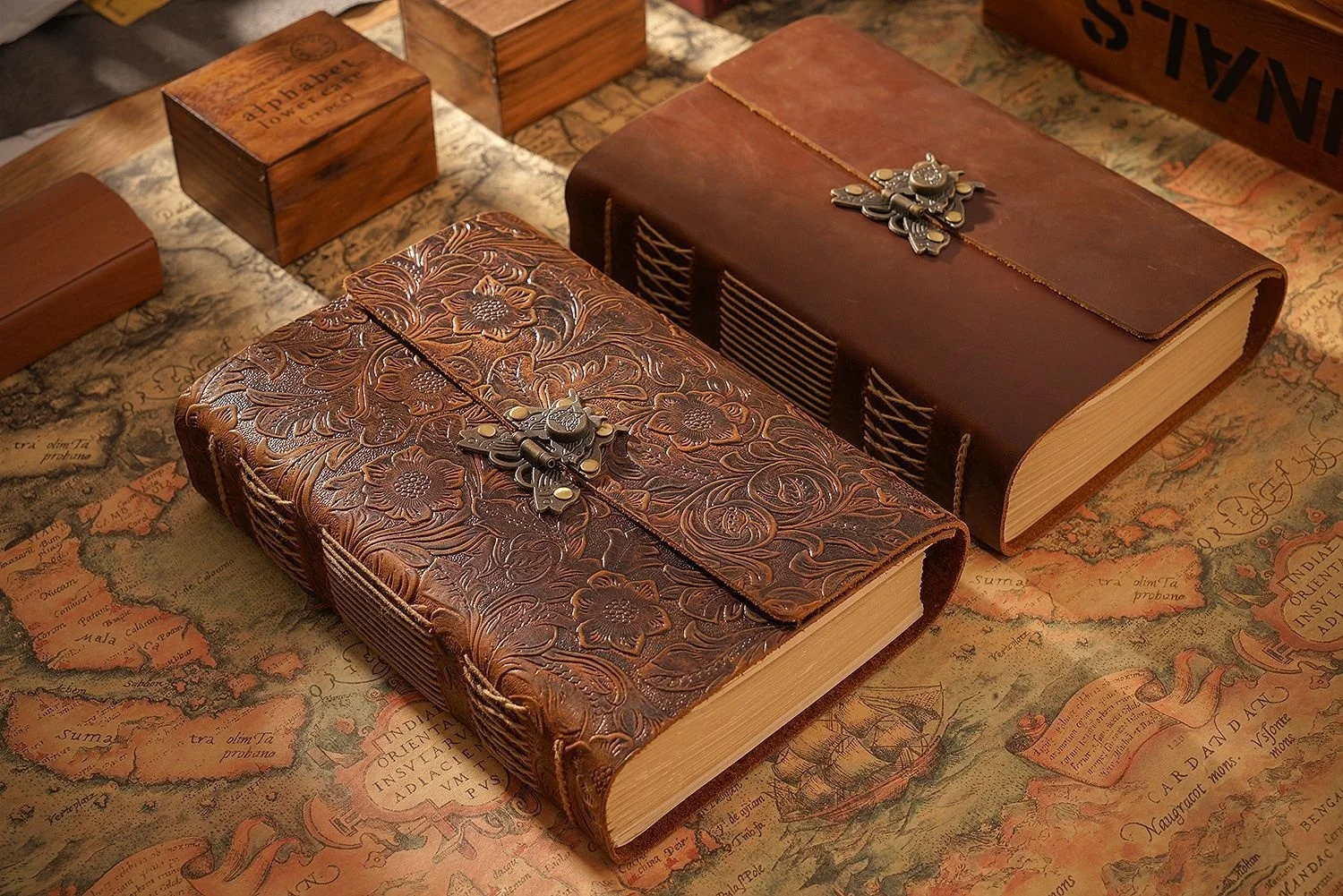 AIGUONIU Genuine Leather Sketchbook Retro Diary Thickened Notebook Classic Handmade Creative Notepad Wholesale