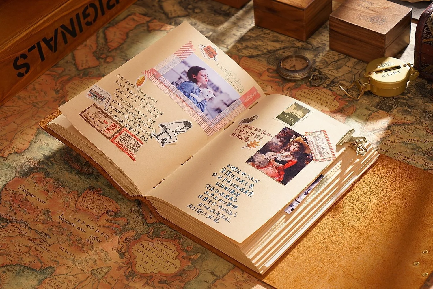 AIGUONIU Genuine Leather Sketchbook Retro Diary Thickened Notebook Classic Handmade Creative Notepad Wholesale