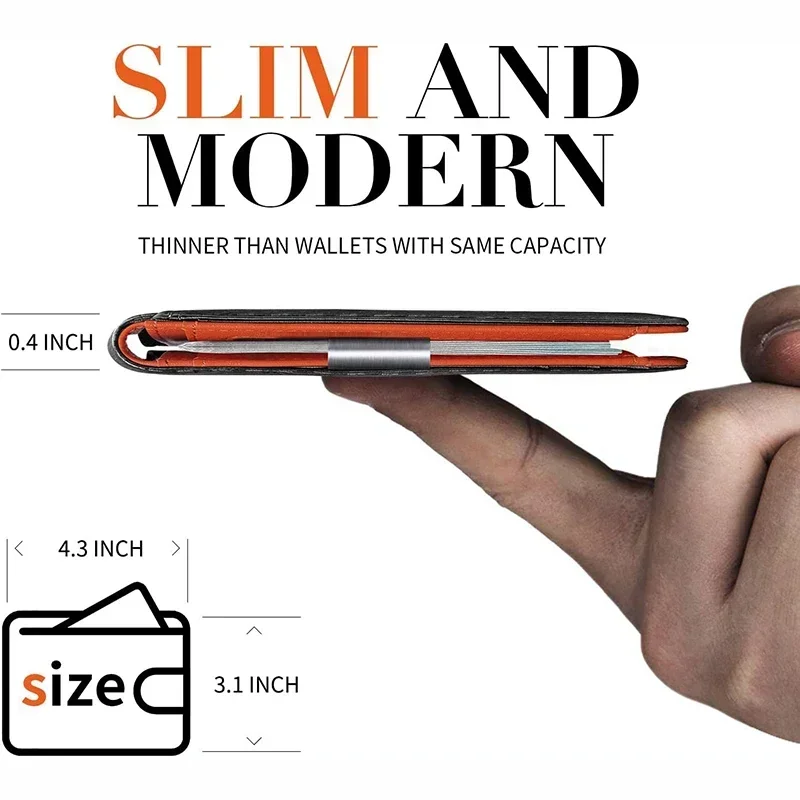 Rfid Carbon Fiber Luxury Men Wallets Money Bag Slim Thin Man Card Holder Wallet for Men Small Short Purse Male Vallet Billfold