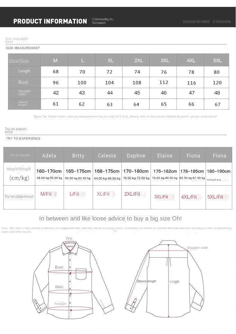 Men's slim long-sleeved shirt new style iron-free business British fashion printed casual shirt