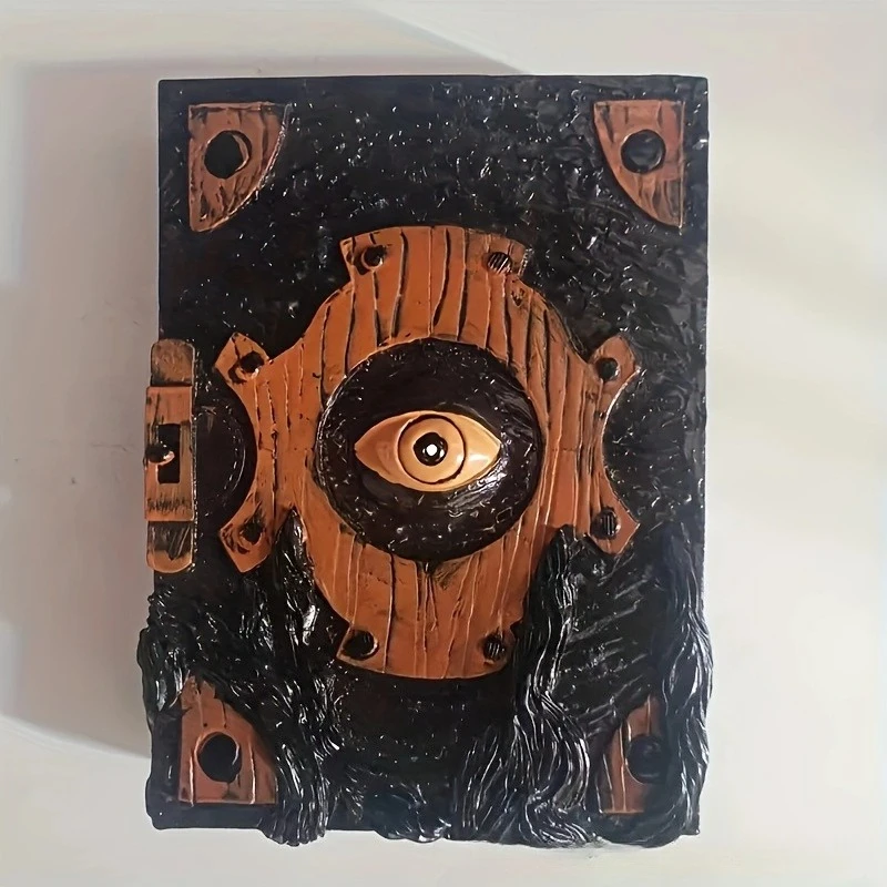 Creepy Devil Eye Halloween Decor Horror Book Curse Gothic Home Ornament Spooky Party Prop Craft Accessory Collection