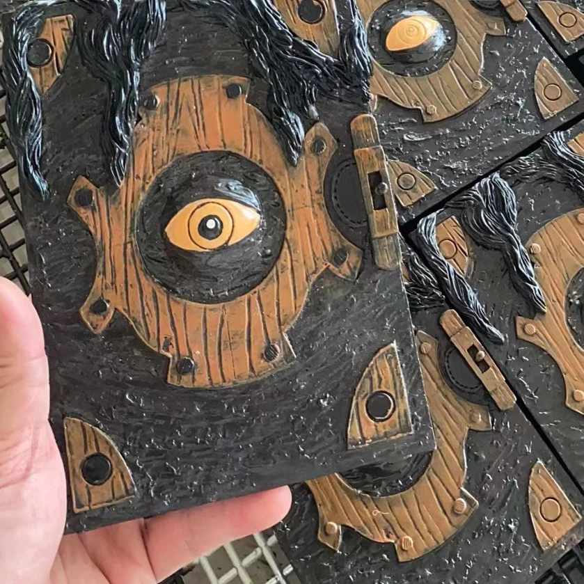 Creepy Devil Eye Halloween Decor Horror Book Curse Gothic Home Ornament Spooky Party Prop Craft Accessory Collection