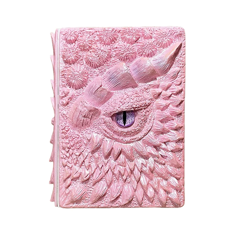 1Pc Fashion Vintage Dragon Embossed Resin Cover Travel Diary Notebook Travel Journal A5-Note Book Art 3D Relief Diary Book