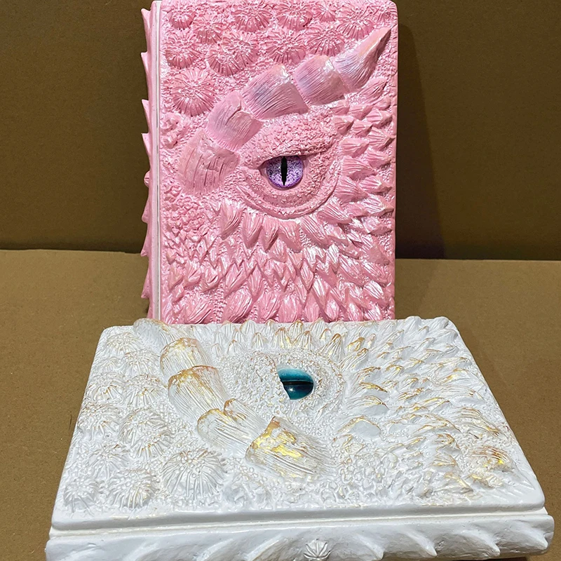 1Pc Fashion Vintage Dragon Embossed Resin Cover Travel Diary Notebook Travel Journal A5-Note Book Art 3D Relief Diary Book