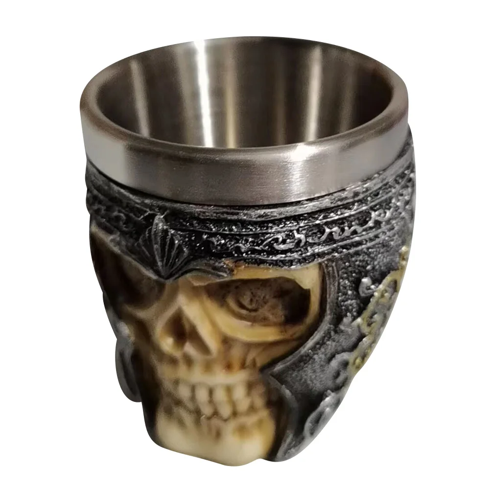 Viking Wood Style Beer Mug Christmas Gift Simulation Wooden Barrel Beer Cup Double Wall Drinking Mug Metal Bar Drinkware