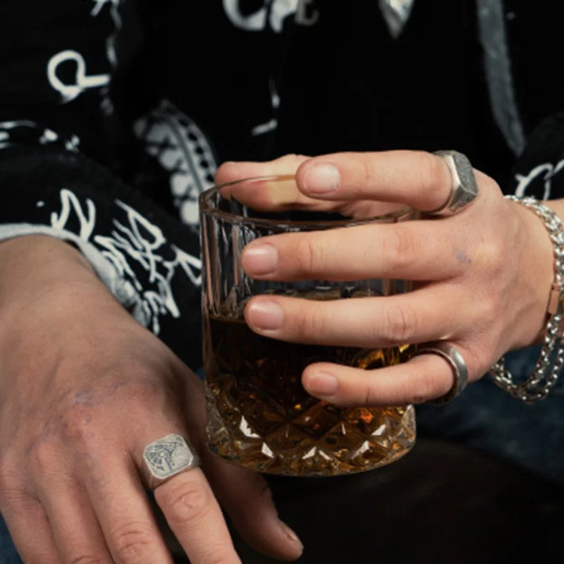 Retro Egypt Anubis Horus Ring For Men Punk Gothic Rock Hiphop Open Ring Handmade Designer Jewelry Biker Accessories Lover Gift